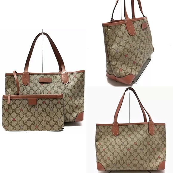Gucci Handbags - ✨STUNNING✨ GUCCI Spreme Star Leather Tote